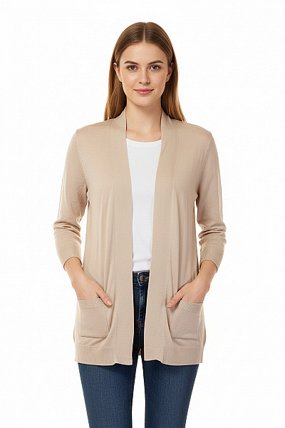 Dámský Cardigan Béžový Vel. S