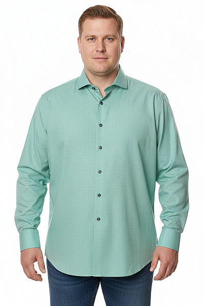 Pánská Košile Zelená ETERNA Second Hand Vel. 43