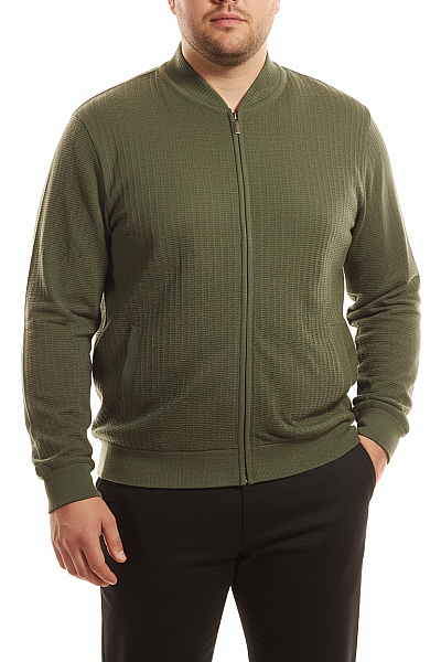 Pánský Cardigan Vlněný Zelený Vel. 54