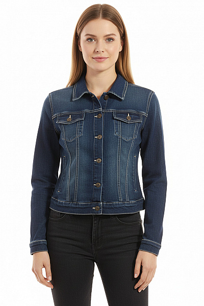 COLLOSEUM Dámská Bunda Modrá Second Hand Vel. L