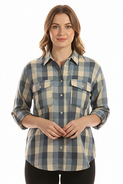 Dámská Košile Modrá Vel. L