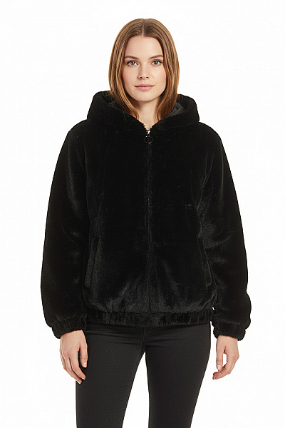 Dámský Kabát Černý Second Hand Vel. L