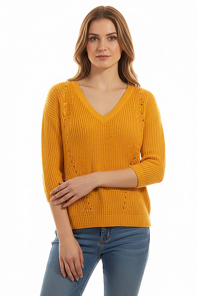 Dámský Svetr Žlutý Vel. L