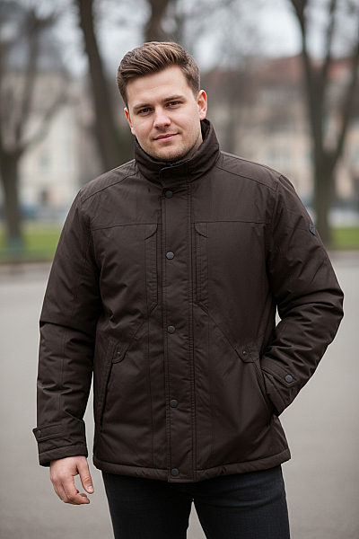 Pánská Bunda Černá Canda