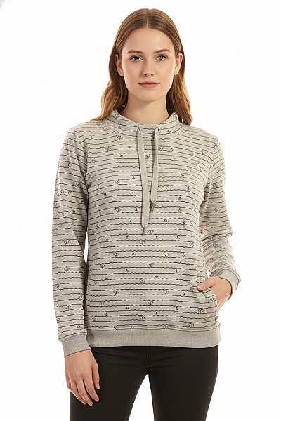 Dámská Mikina Šedá Gina Second Hand Vel. M