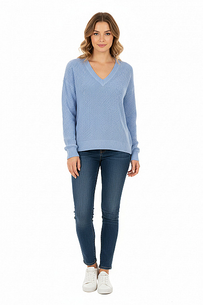 VERO MODA Dámský Svetr Modrý Vel. M