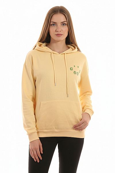 Dámská Mikina Bez Zapínání Žlutá Vel. XL
