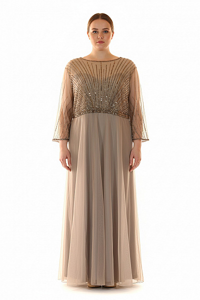 Jkara Šaty Šedé Second Hand Vel. 24W