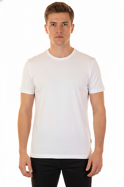 Pánské Tričko S Potiskem Bílé Hugo Boss Second Hand Vel. M