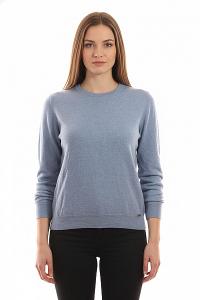 Dámský Svetr Vlněný Modrý OLYMP Vel. M