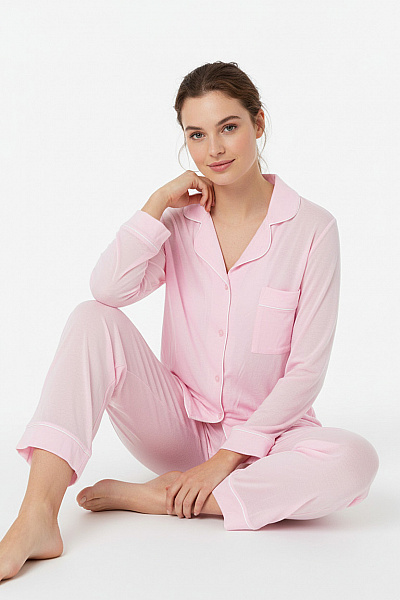 Dámské Pyžamo Růžové Chelsea Peers
