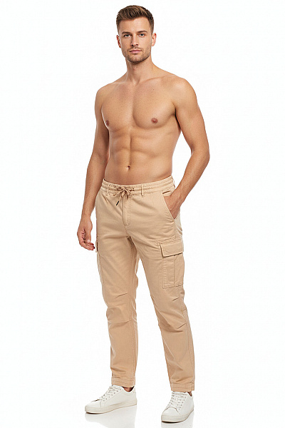 Pánské Kalhoty Kapsáče Hnědé Scotch & Soda Vel. 31/32