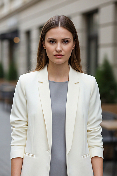 Zadig&Voltaire Deluxe Dámské Blejzr Bílý Vel. 36