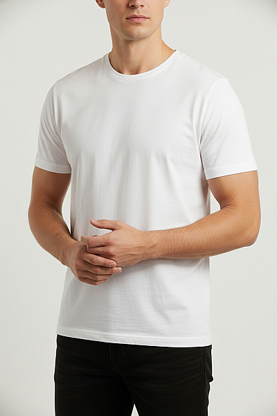 Pánské Tričko Bílé Second Hand Vel. XL