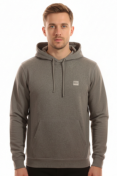 Hugo Boss Pánská Mikina Bez Zapínání Šedá Second Hand Vel. L