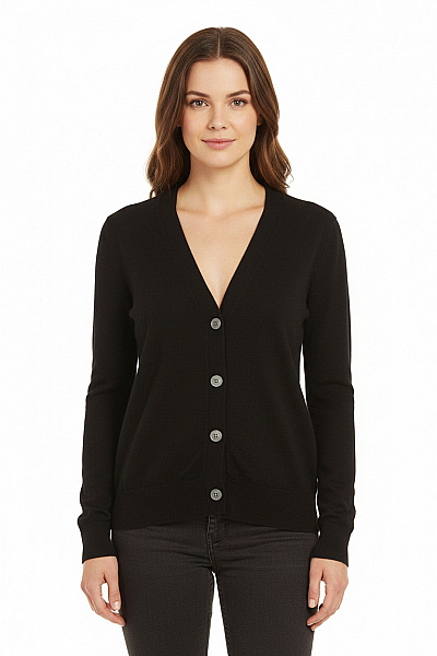 Dámský Svetr Vlněný Černý Vel. 36