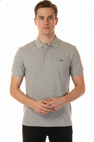 LACOSTE Pánské Tričko Šedé Second Hand Vel. L