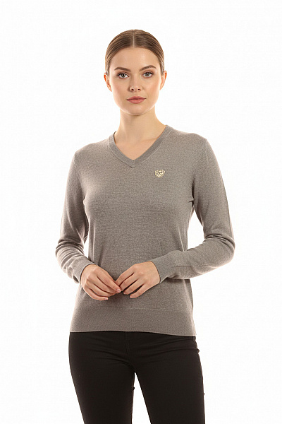 VERSACE Dámský Pulovr Vlněný Šedý Vel. M