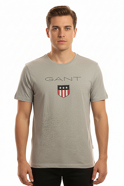 Pánské Tričko Šedé GANT Vel. L