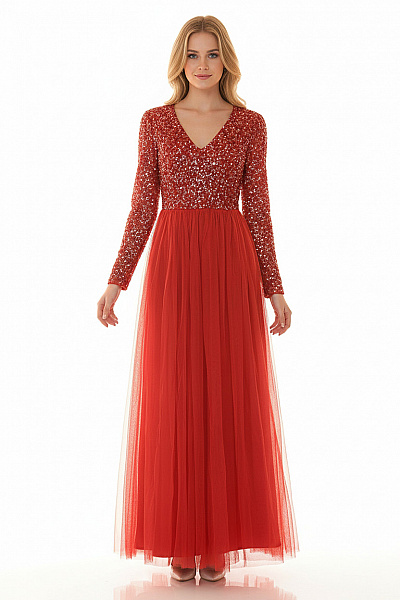 Šaty Červené MAYA  Deluxe Vel.  36