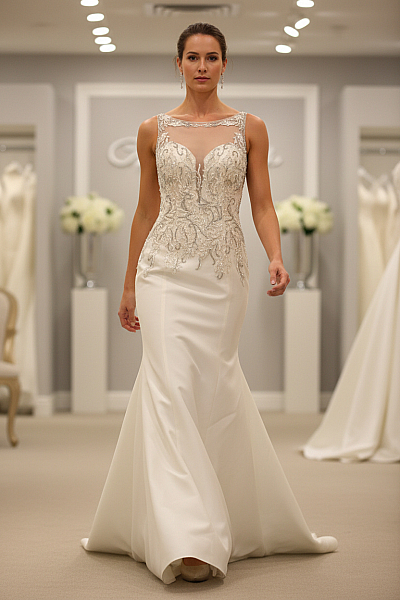 Šaty Hedvábné Bílé Vel. 46