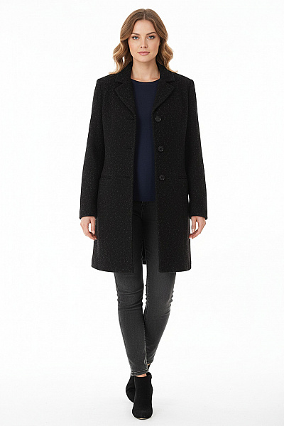 Dámský Kabát Černý Second Hand