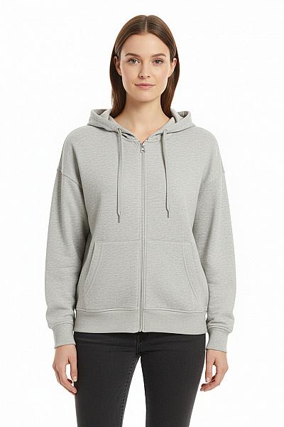 Bershka Dámská Mikina Šedá Second Hand Vel. M