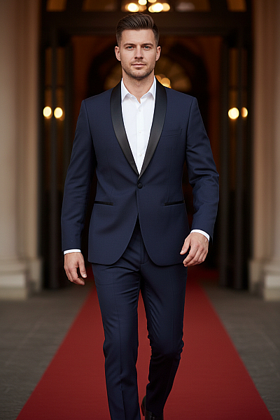 Pánské Sako Modré MC NEAL Vel. 52