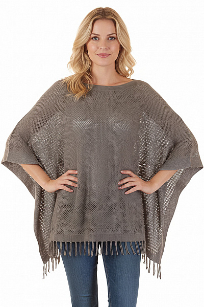 GERRY WEBER  Pončo Šedé