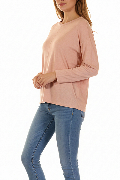  Halenka Pletená Růžová Gina Vel. L