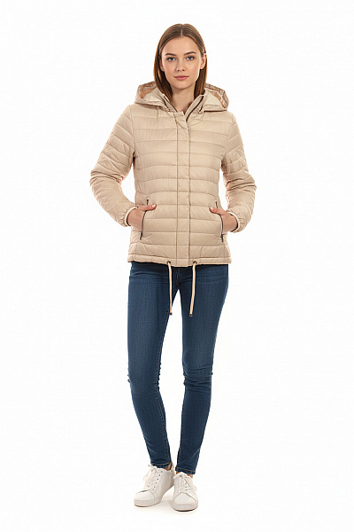 Tchibo Prošívaná Dámská Bunda Béžová Vel.  38