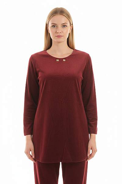  Halenka Jednobarevná Vínová