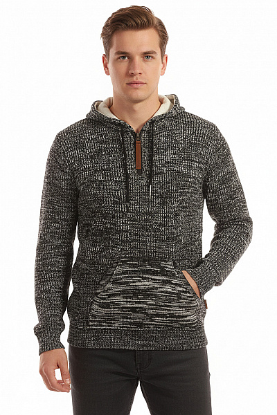 Pánský Pulovr Černobílý RUSTY NEAL Vel. L