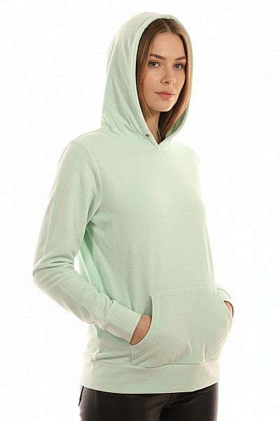 Dámská Mikina Bez Zapínání Zelená Second Hand Vel. 40