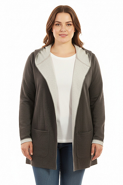 Dámský Cardigan Šedý Vel. 38