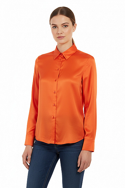 Dámská Košile Oranžová ZARA Vel. M