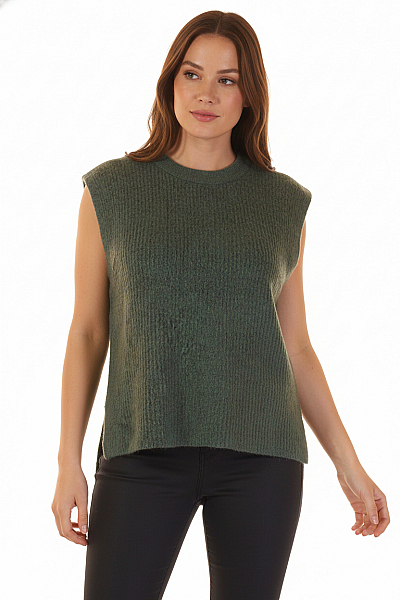 Gina Kratká Dámská Vesta Zelená Vel. L