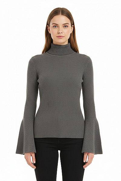 Dámský Svetr Šedý ONLY Second Hand Vel. S