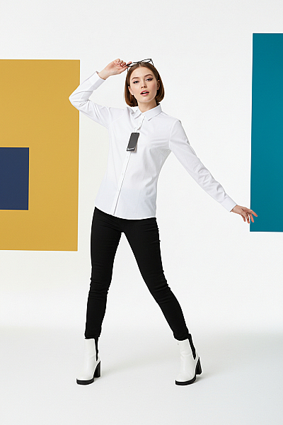 Chlapecká Košile Bílá