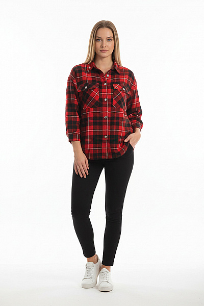 ONLY Dámský Kabát Červený Second Hand Vel. L