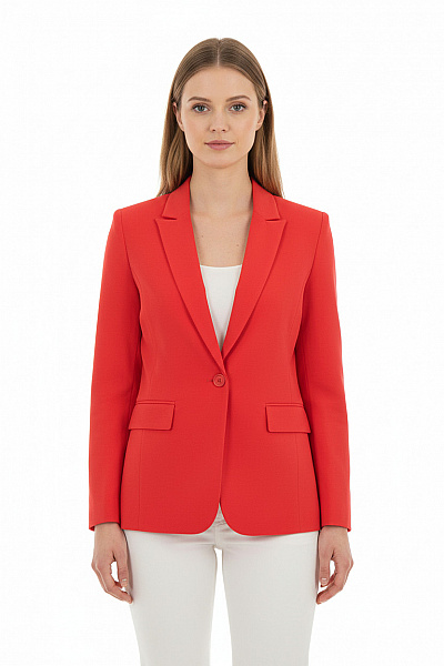 Dámské Sako Červený Vel. 36