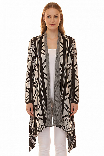 Dámský Svetr Černobílý Second Hand Vel. M