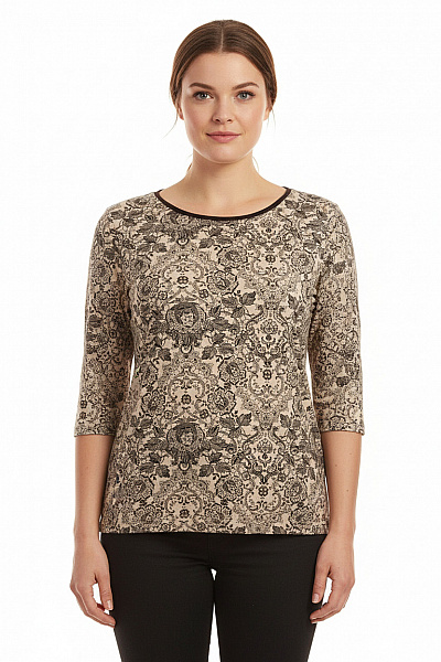 Dámské Tričko S Potiskem Barevné Vel. 46