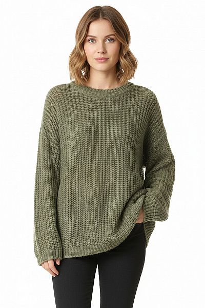 Shein Dámský Pulovr Zelený Vel. S