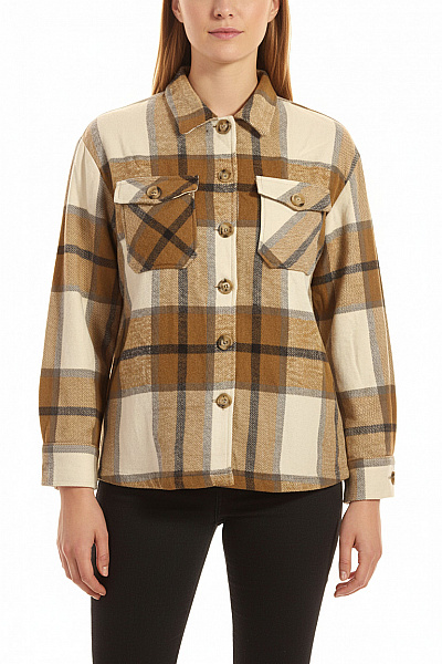 Krátký Dámský Kabát Hnědý Second hand