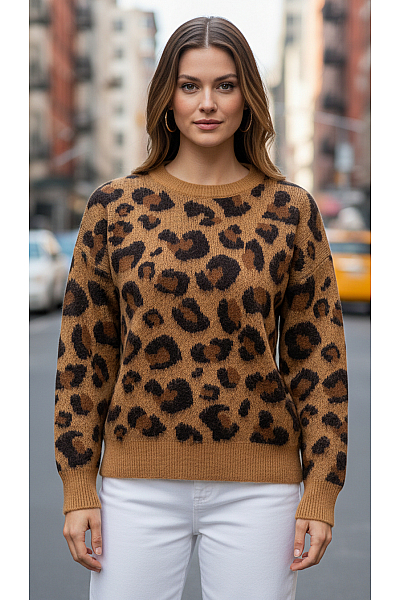 Primark Dámský Pulovr Hnědý Vel. L