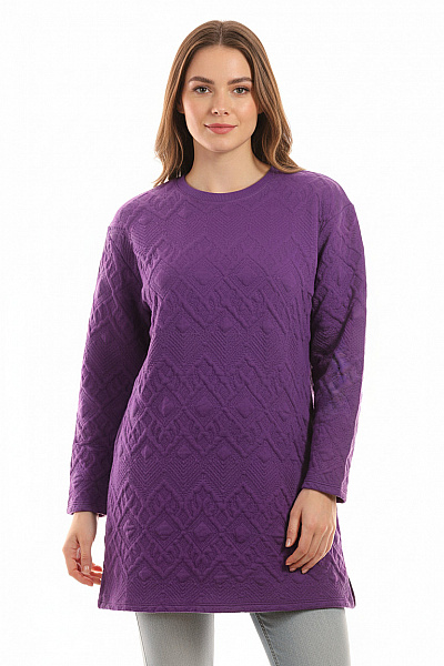 ZARA Dámská Mikina Bez Zapínání Fialová Vel. M