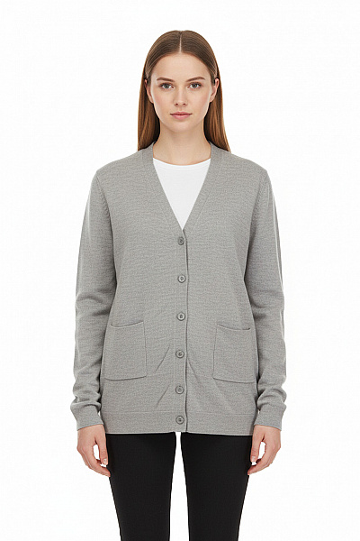 Dámský Cardigan Vlněný Šedý COS Vel. S