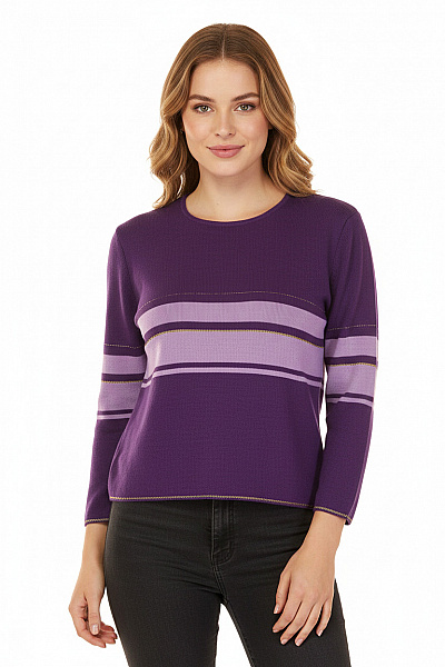 Dámský Pulovr Fialový Vel. L