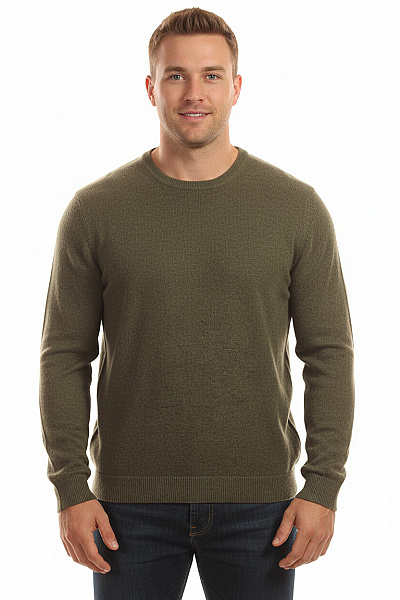 Pánský Pulovr Vlněný Zelený BRAX Vel. 56